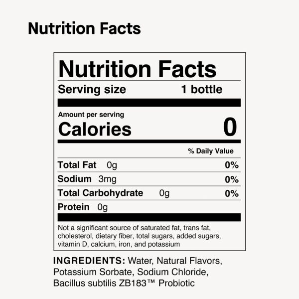 ZBiotics caja paquete 12 botellas 0.5 fl oz probiótico pre-alcohol