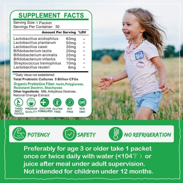 Probióticos en polvo ZEBORA con tecnología avanzada para protección