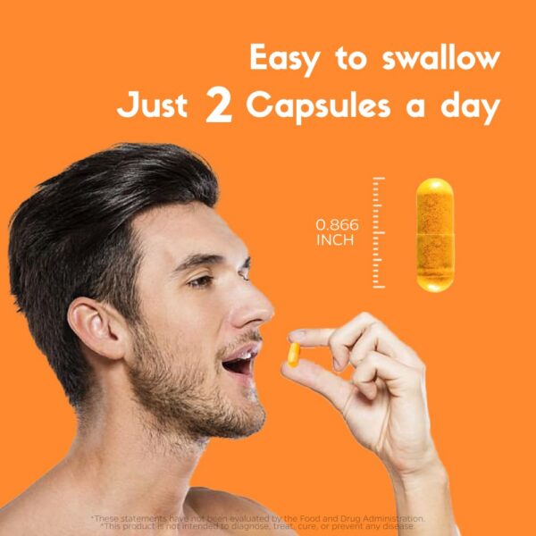 Frasco con cápsulas multicolor en etiqueta