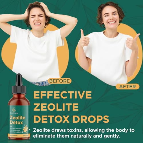 Version 1.0.0 Zeolita gotas líquidas para detox diaria producto vegano