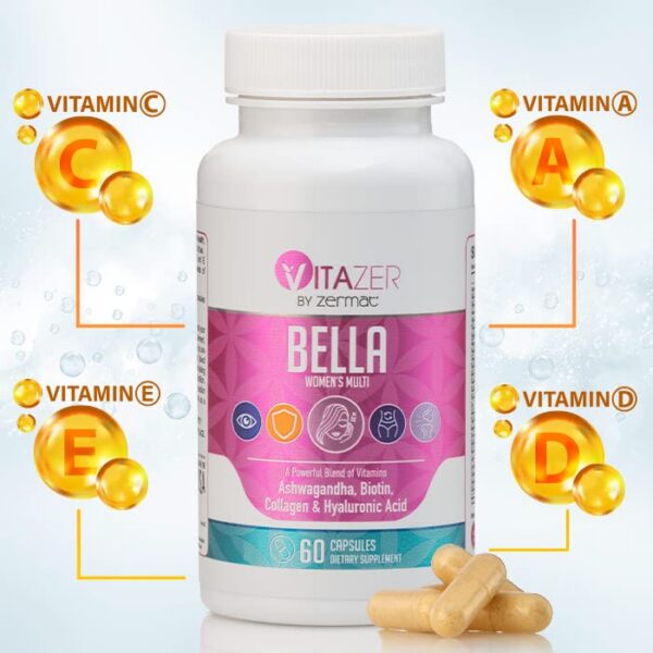 Etiqueta de ingredientes de Zermat Vitazer Bella Women's Multi