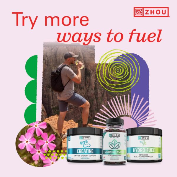 Envase con gomitas de creatina