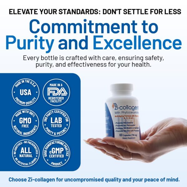 Cápsulas Zi-Collagen en mano