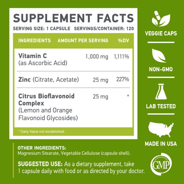 Zinc 25mg en suplemento MUSCLE FOOD LABS