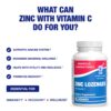 Etiqueta con composición zinc y vitamina C