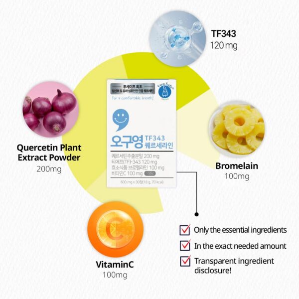 Version 1.0.0 Suplemento ZIOSTAND Quercetline TF343 con bromelina